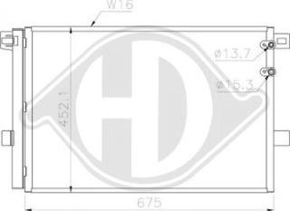 Diederichs DCC1973 - Конденсатор кондиционера autosila-amz.com