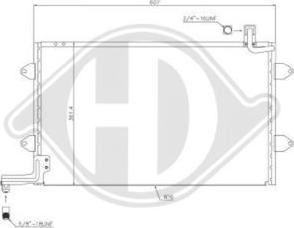 Diederichs DCC1424 - Конденсатор кондиционера autosila-amz.com