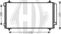 Diederichs DCC1597 - Конденсатор кондиционера autosila-amz.com