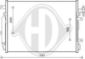 Diederichs DCC1556 - Конденсатор кондиционера autosila-amz.com