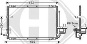 Diederichs DCC1536 - Конденсатор кондиционера autosila-amz.com