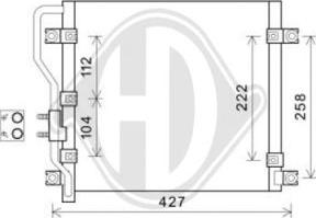 Diederichs DCC1523 - Конденсатор кондиционера autosila-amz.com