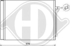 Diederichs DCC1574 - Конденсатор кондиционера autosila-amz.com