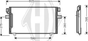 Diederichs DCC1099 - Конденсатор кондиционера autosila-amz.com