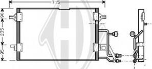 Diederichs DCC1015 - Конденсатор кондиционера autosila-amz.com