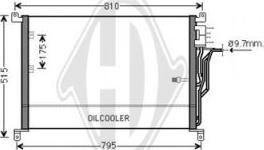 Diederichs DCC1035 - Конденсатор кондиционера autosila-amz.com