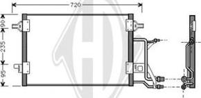 Diederichs DCC1027 - Конденсатор кондиционера autosila-amz.com