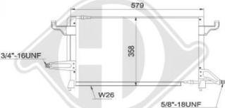 Diederichs DCC1075 - Конденсатор кондиционера autosila-amz.com