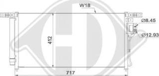 Diederichs DCC1898 - Конденсатор кондиционера autosila-amz.com