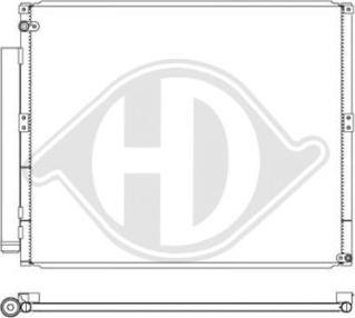 Diederichs DCC1842 - Конденсатор кондиционера autosila-amz.com