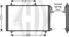 Diederichs DCC1314 - Конденсатор кондиционера autosila-amz.com