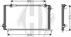 Diederichs DCC1203 - Конденсатор кондиционера autosila-amz.com