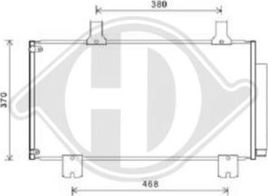 Diederichs DCC1214 - Конденсатор кондиционера autosila-amz.com