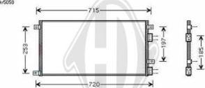 Diederichs DCC1237 - Конденсатор кондиционера autosila-amz.com