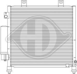 Diederichs DCC1794 - Конденсатор кондиционера autosila-amz.com