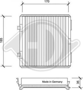 Diederichs DCI0051 - Фильтр воздуха в салоне autosila-amz.com