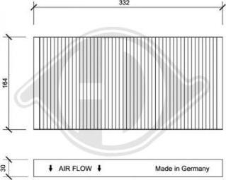 Diederichs DCI0068 - Фильтр воздуха в салоне autosila-amz.com