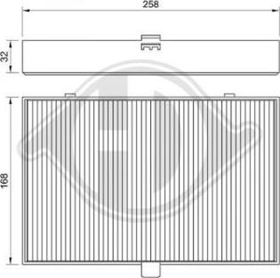 Diederichs DCI0030 - Фильтр воздуха в салоне autosila-amz.com