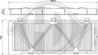 Diederichs DCI0027 - Фильтр воздуха в салоне autosila-amz.com