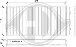 Diederichs DCI0194 - Фильтр воздуха в салоне autosila-amz.com