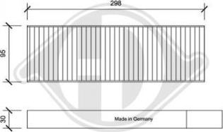 Diederichs DCI0192S - Фильтр воздуха в салоне autosila-amz.com