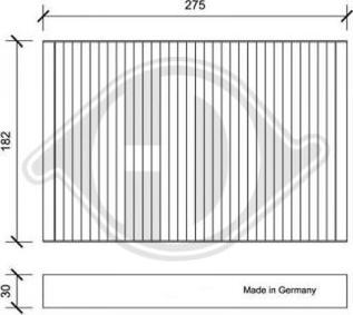 Diederichs DCI0168 - Фильтр воздуха в салоне autosila-amz.com