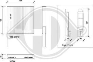 Diederichs DCI0123-1 - Фильтр воздуха в салоне autosila-amz.com