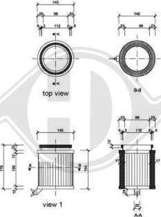 Diederichs DCI0826S - Фильтр воздуха в салоне autosila-amz.com