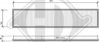 Diederichs DCI1007 - Фильтр воздуха в салоне autosila-amz.com