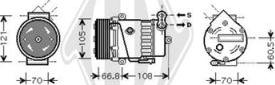 Diederichs DCK1403 - Компрессор кондиционера autosila-amz.com