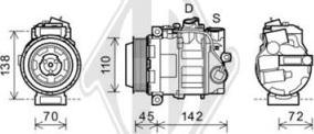 Diederichs DCK1685 - Компрессор кондиционера autosila-amz.com