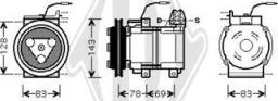 Diederichs DCK1623 - Компрессор кондиционера autosila-amz.com