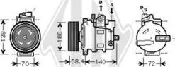 Diederichs DCK1048 - Компрессор кондиционера autosila-amz.com