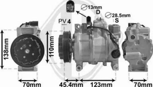 Diederichs DCK1047 - Компрессор кондиционера autosila-amz.com