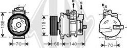 Diederichs DCK1050 - Компрессор кондиционера autosila-amz.com