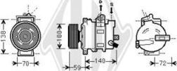 Diederichs DCK1072 - Компрессор кондиционера autosila-amz.com