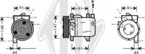 Diederichs DCK1191 - Компрессор кондиционера autosila-amz.com