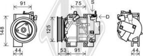 Diederichs DCK1198 - Компрессор кондиционера autosila-amz.com