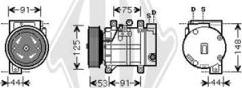 Diederichs DCK1192 - Компрессор кондиционера autosila-amz.com