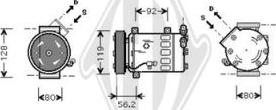 Diederichs DCK1161 - Компрессор кондиционера autosila-amz.com