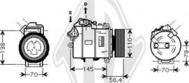 Diederichs DCK1107 - Компрессор кондиционера autosila-amz.com