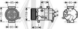 Diederichs DCK1186 - Компрессор кондиционера autosila-amz.com