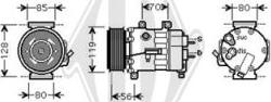 Diederichs DCK1181 - Компрессор кондиционера autosila-amz.com