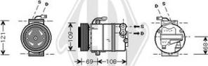 Diederichs DCK1399 - Компрессор кондиционера autosila-amz.com