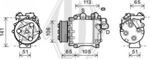 Diederichs DCK1305 - Компрессор кондиционера autosila-amz.com