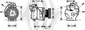 Diederichs DCK1322 - Компрессор кондиционера autosila-amz.com