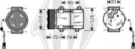 Diederichs DCK1249 - Компрессор кондиционера autosila-amz.com