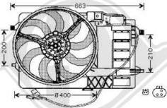 Diederichs DCL1041 - Вентилятор, охлаждение двигателя autosila-amz.com