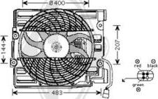 Diederichs DCL1005 - Вентилятор, конденсатор кондиционера autosila-amz.com