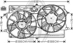 Diederichs DCL1012 - Вентилятор, охлаждение двигателя autosila-amz.com
